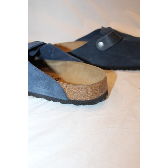 Birkenstock Men\'s Boston BS Suede Mule Clog Suede Sandals EU 42 US 9 Reg Blue main image 8